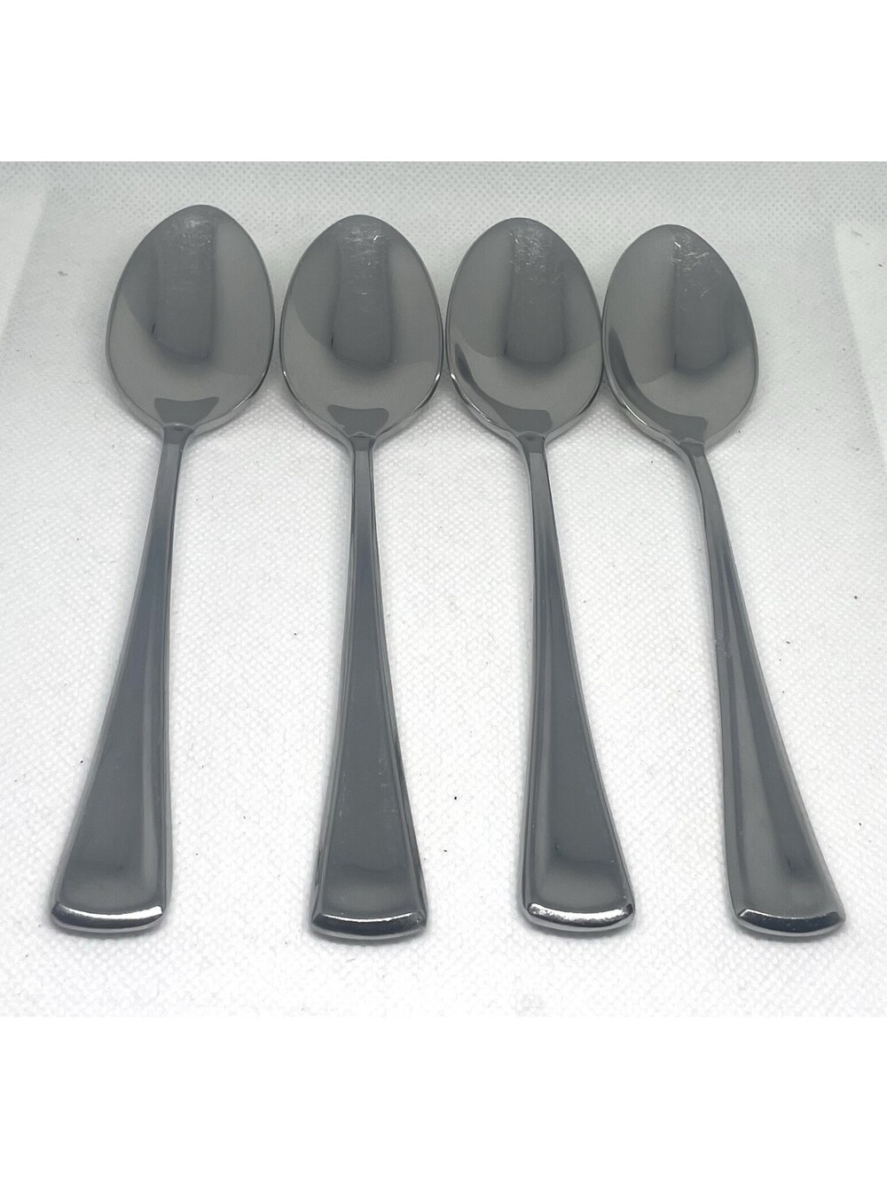(4) Gorham STEPHANIE Glossy Stainless China Teaspoon Lot~ 6.25”